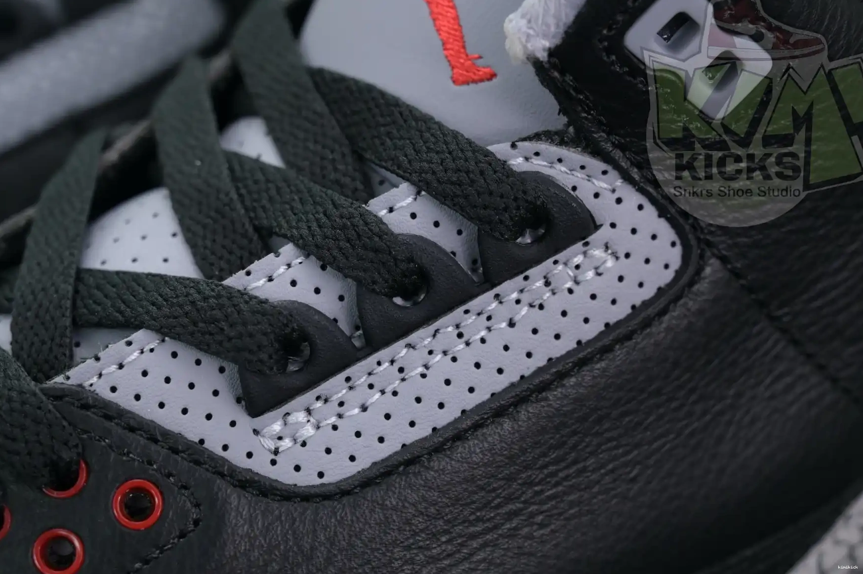 Kimikick 3“Black Reimagined” Jordan Air Cement 0501
